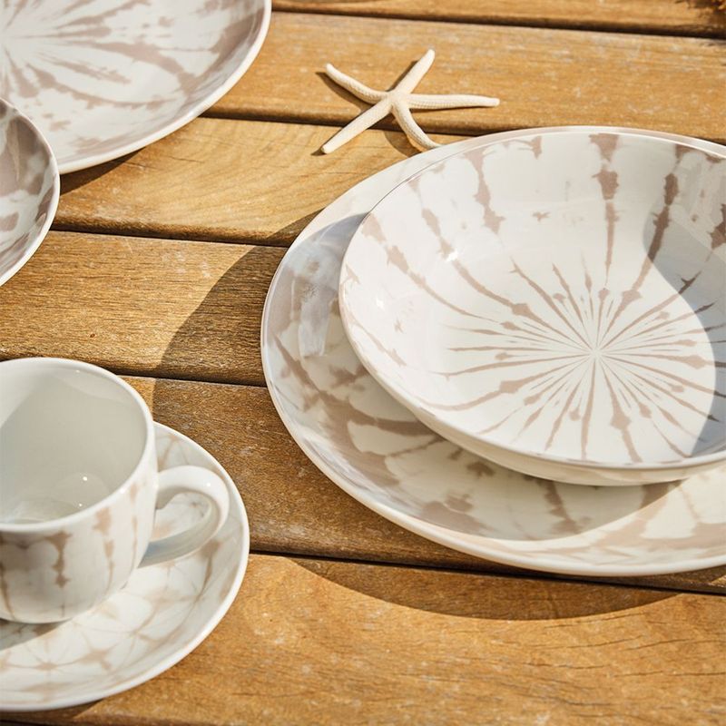 Casa si Gradina - Bucatarie si vesela - Vesela si tacamuri - Servicii de masa - Set masa 18 buc, portelan bej, Madison Collection Tognana - Infinity.ro