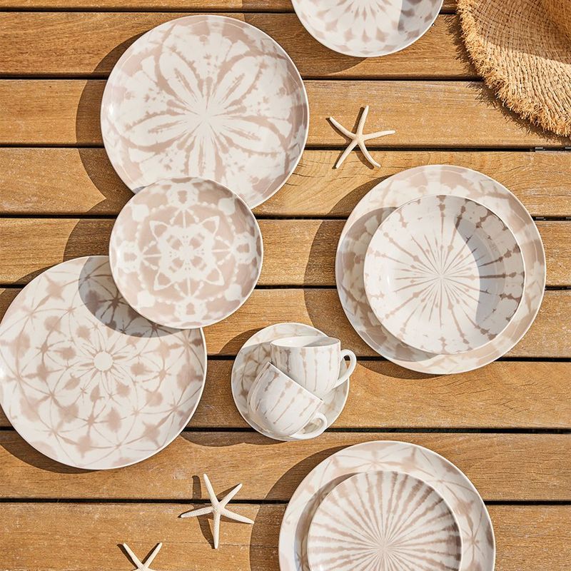 Casa si Gradina - Bucatarie si vesela - Vesela si tacamuri - Servicii de masa - Set masa 18 buc, portelan bej, Madison Collection Tognana - Infinity.ro