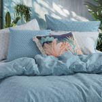 Casa si Gradina - Textile si covoare - Lenjerii de pat - Seturi de lenjerie - Set 2 cearsafuri 240x270 cm + 2 fete perna 52x72 cm Nef-Nef Sorento Albastru - Infinity.ro