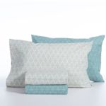 Casa si Gradina - Textile si covoare - Lenjerii de pat - Seturi de lenjerie - Set 2 cearsafuri 240x270 cm + 2 fete perna 52x72 cm Nef-Nef Sorento Albastru - Infinity.ro