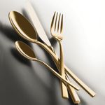 Casa si Gradina - Bucatarie si vesela - Vesela si tacamuri - Tacamuri si seturi - Set Tacam 24Pcs Atena Oro Mepra - auriu - Infinity.ro