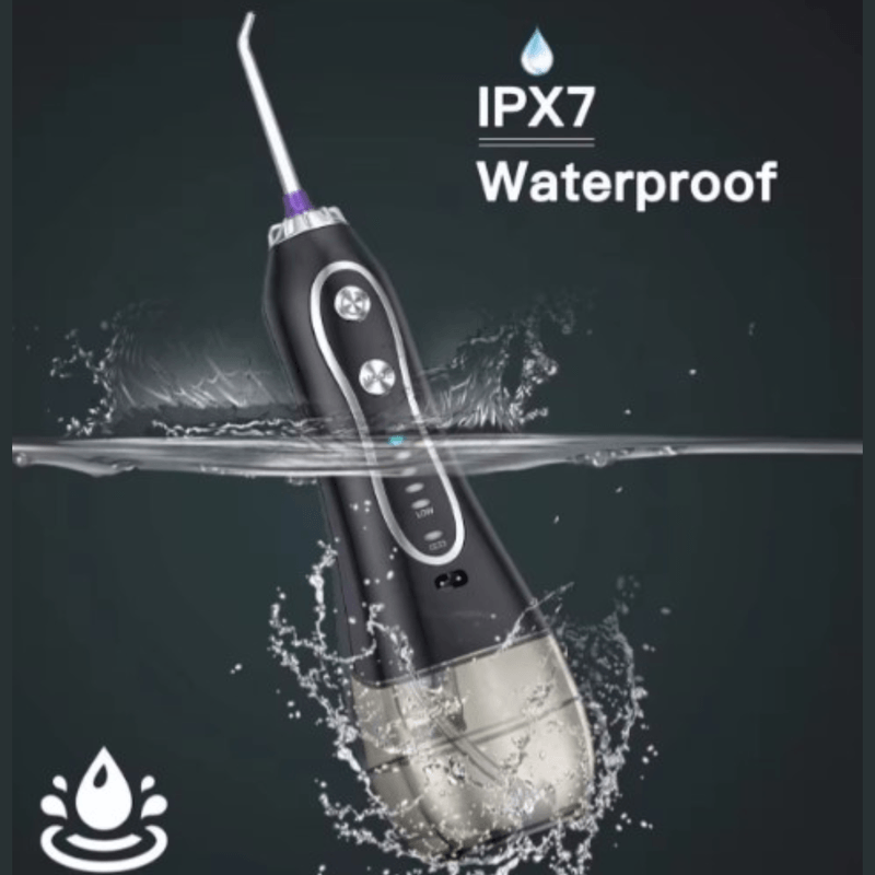 Ingrijire personala si Cosmetice - Igiena dentara - Irigatoare bucale - Irigator bucal profesional, Dus bucal, Adsinio,8 Capete,5 Trepte de presiune,Husa de transport,Rezervor Detasabil,Negru - Infinity.ro