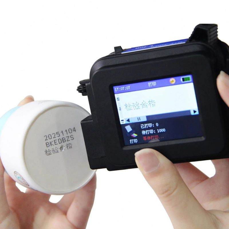 PC, gaming si accesorii - Imprimante, scanere & consumabile - Imprimante - Imprimante termice - Imprimanta Inkjet Mini AFel®, Marcare Date expirare, Coduri Bare, Logo, etc., Ecran tactil, 12, 7 mm, Fara Cartus - Infinity.ro