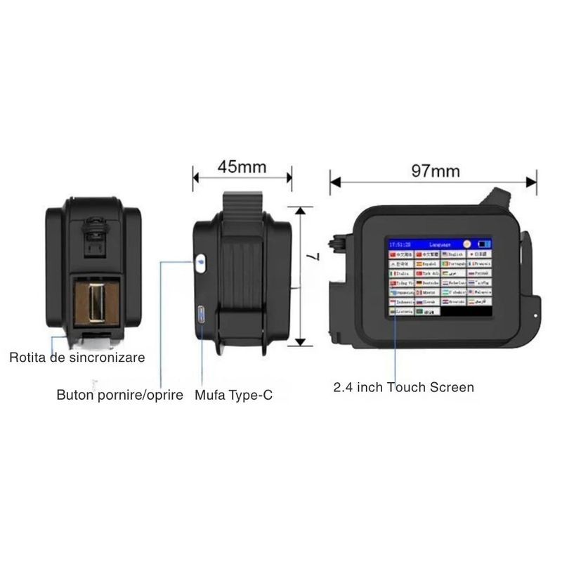 PC, gaming si accesorii - Imprimante, scanere & consumabile - Imprimante - Imprimante termice - Imprimanta Inkjet Mini AFel®, Marcare Date expirare, Coduri Bare, Logo, etc., Ecran tactil, 12, 7 mm, Fara Cartus - Infinity.ro