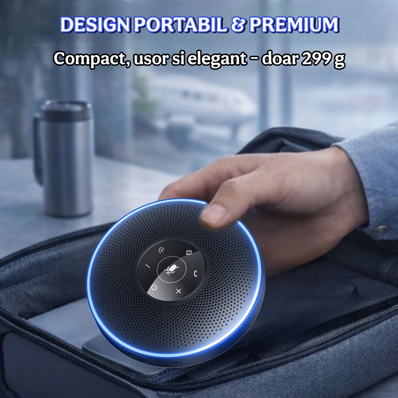 TV, Audio-Video si Foto - Home cinema si Soundbar - Sisteme audio - Sistem audio conferinta, eMeet M2 Speakerphone Bluetooth USB, 4 Microfoane AI 360°, Noise Cancelling - Infinity.ro