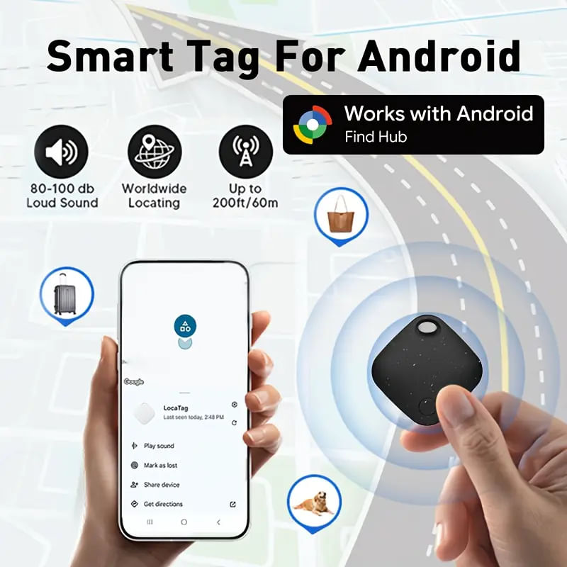Laptop, Telefoane si Tablete - Wearables si gadgeturi - Gadgeturi - Dispozitive anti-pierdere - Mini GPS Tracker FIXATO, localizare in timp real, compatibil Android, rezistent la apa, pentru moto, masini, Negru - Infinity.ro