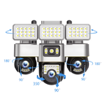 Casa si Gradina - Electrice - Smart Home - Camere de supraveghere - Camera de supraveghere tripla MaGeCa WiFi cu proiector LED, 12MP Full HD, 3 zone supravegheate simultan - Infinity.ro