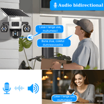 Casa si Gradina - Electrice - Smart Home - Camere de supraveghere - Camera de supraveghere tripla cu panou solar MaGeCa, 4G, Cartela SIM, 6MP Full HD, Baterie 8000 mAh, Panou solar 8W - Infinity.ro