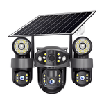 Casa si Gradina - Electrice - Smart Home - Camere de supraveghere - Camera de supraveghere tripla cu panou solar MaGeCa, Conexiune 4G, 6MP Full HD, Baterie 8000 mAh, Panou solar 8W - Infinity.ro