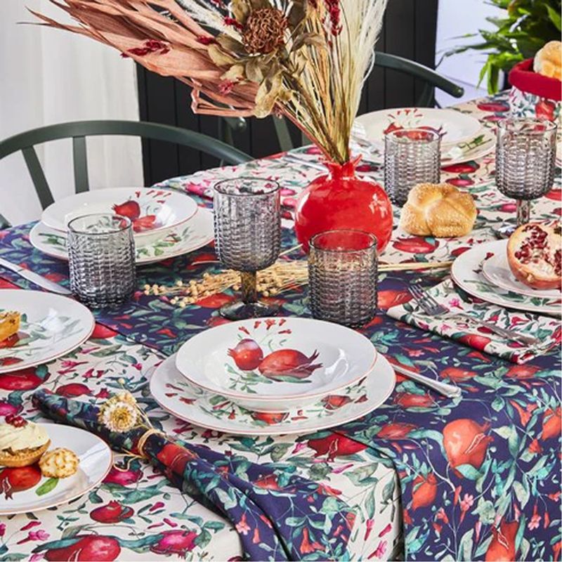 Casa si Gradina - Bucatarie si vesela - Vesela si tacamuri - Servicii de masa - Set masa 18 buc, portelan multicolor, Tognana Atollo Melograno - Infinity.ro