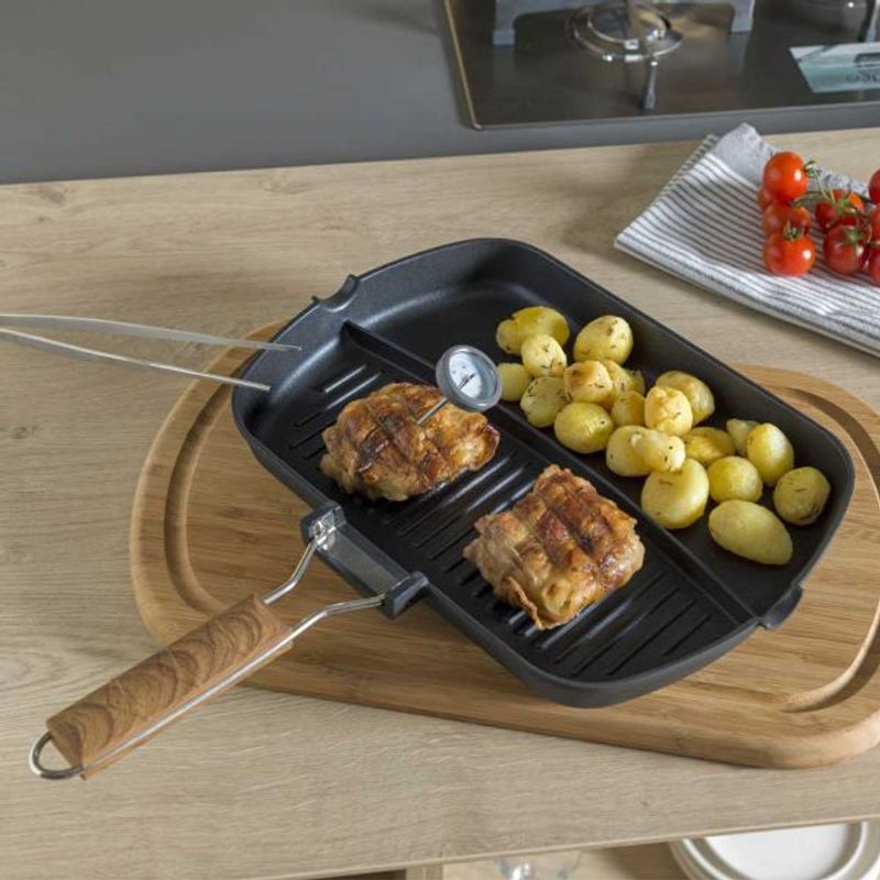 Casa si Gradina - Bucatarie si vesela - Vase pentru gatit - Tigai si seturi - Tigaie Grill 3 Piese Country Chic Tognana - Infinity.ro