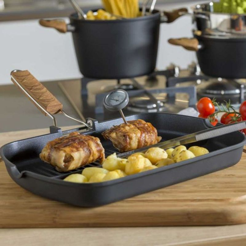 Casa si Gradina - Bucatarie si vesela - Vase pentru gatit - Tigai si seturi - Tigaie Grill 3 Piese Country Chic Tognana - Infinity.ro