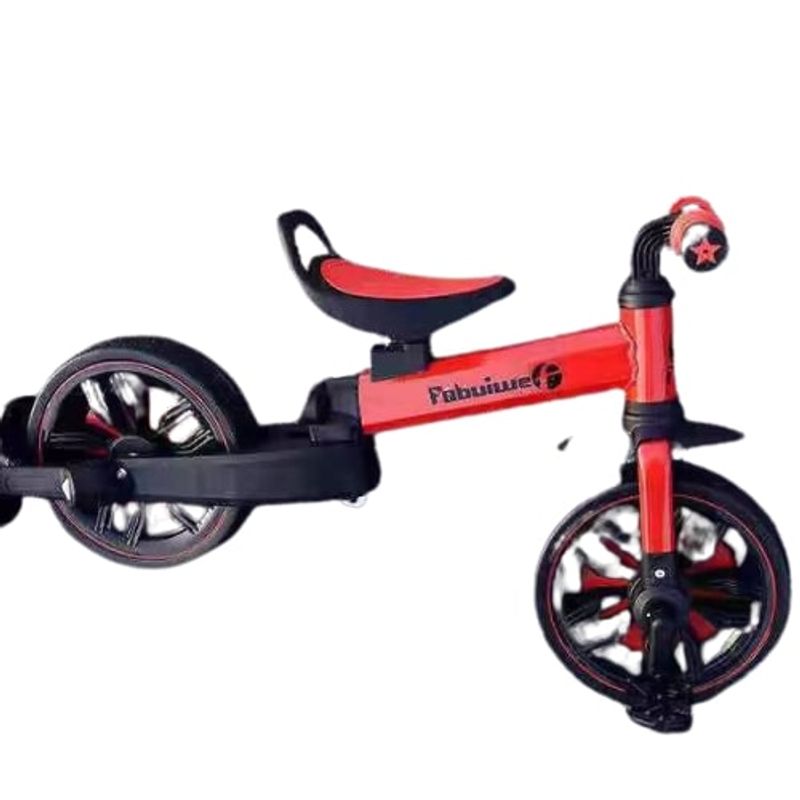Sport si Outdoor - Ciclism - Biciclete pentru copii - Bicicleta Go Kart Day ,roti 10 inch ,a pentru copii 2-3 ani, cu roti ajutatoare, pliabila, rosu - Infinity.ro