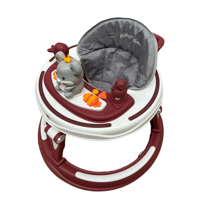 Jucarii, Copii si Bebe - Carucioare si articole de transport - Premergatoare - Premergator, Go Kart, 3 in 1, roti din silicon, muzical, cu salteluta si control parental, +6 luni, rosu - Infinity.ro