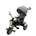 Jucarii, Copii si Bebe - Jucarii si jocuri - Jucarii de exterior - Triciclete - Tricicleta Go Kart LS03 , cu far luminos si sunete , maner reversibil ,gri - Infinity.ro