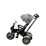 Jucarii, Copii si Bebe - Jucarii si jocuri - Jucarii de exterior - Triciclete - Tricicleta Go Kart LS03 , cu far luminos si sunete , maner reversibil ,gri - Infinity.ro