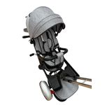 Jucarii, Copii si Bebe - Jucarii si jocuri - Jucarii de exterior - Triciclete - Tricicleta Go Kart LS03 , cu far luminos si sunete , maner reversibil ,gri - Infinity.ro