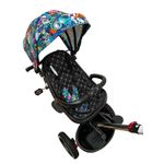 Jucarii, Copii si Bebe - Jucarii si jocuri - Jucarii de exterior - Triciclete - Tricicleta Go Kart L-sun scaun reversibil, pozitie de somn, borseta,sezut tip scoica, roti cauciuc, copertina UV - Infinity.ro