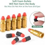 Jucarii, Copii si Bebe - Jucarii si jocuri - Jucarii de rol - Arme de jucarie - Pistol de jucarie cu gloante moi, incarcare manuala, culoare alb cu negru, incarcatura din burete - Infinity.ro