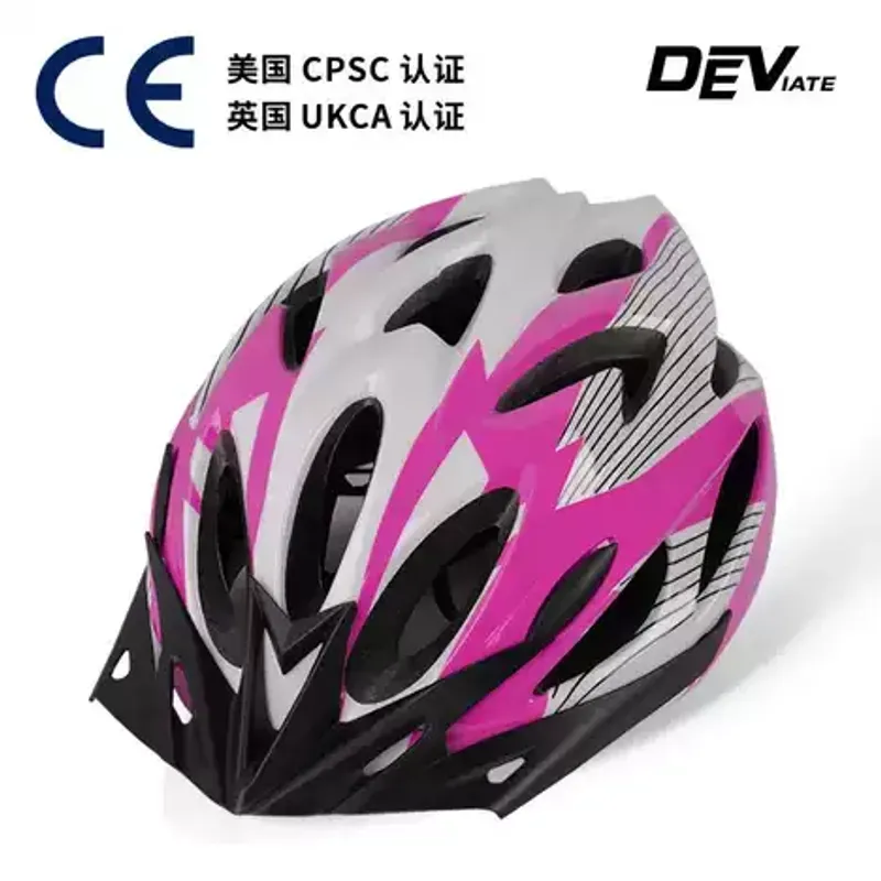 Sport si Outdoor - Echipament Sportiv - Accesorii echipament sportiv - Casti de protectie - Casca de protectie pentru bicicleta, cu orificii ventilatie,culoare roz - Infinity.ro