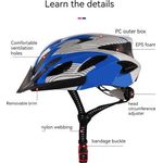 Sport si Outdoor - Echipament Sportiv - Accesorii echipament sportiv - Casti de protectie - Casca de protectie pentru bicicleta, cu orificii ventilatie,culoare albastru - Infinity.ro