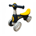Sport si Outdoor - Ciclism - Biciclete pentru copii - Bicicleta Go Kart Bunny fara pedale cu roti silentioase, pentru copii 1-3 ani, lumini si muzica, albastru cu galben - Infinity.ro