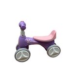 Sport si Outdoor - Ciclism - Biciclete pentru copii - Bicicleta Go Kart fara pedale cu roti silentioase Bunny, pentru copii, culoare mov, cu lumini - Infinity.ro