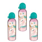 Casa si Gradina - Bucatarie si vesela - Cani si pahare - Sticle - Sticla apa, aluminiu, Unicorn, 500ml roz - Infinity.ro