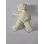Jucarii, Copii si Bebe - Jucarii si jocuri - Jucarii de plus - Jucarie de plus Go Kart Ursuletul Pufos, alb, inaltime 30 cm - Infinity.ro