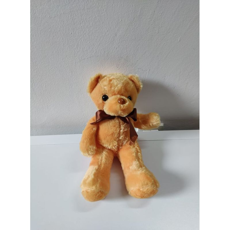 Jucarii, Copii si Bebe - Jucarii si jocuri - Jucarii de plus - Jucarie de plus Go Kart Ursuletul Pufos, maro, inaltime 30 cm - Infinity.ro