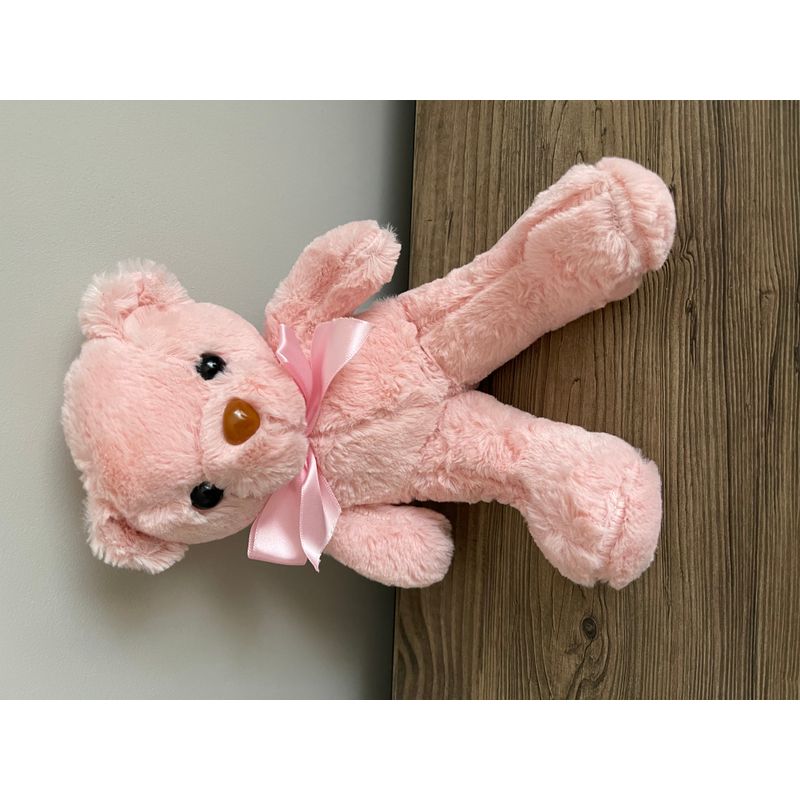 Jucarii, Copii si Bebe - Jucarii si jocuri - Jucarii de plus - Jucarie de plus Go Kart Ursuletul Pufos, roz, inaltime 30 cm - Infinity.ro