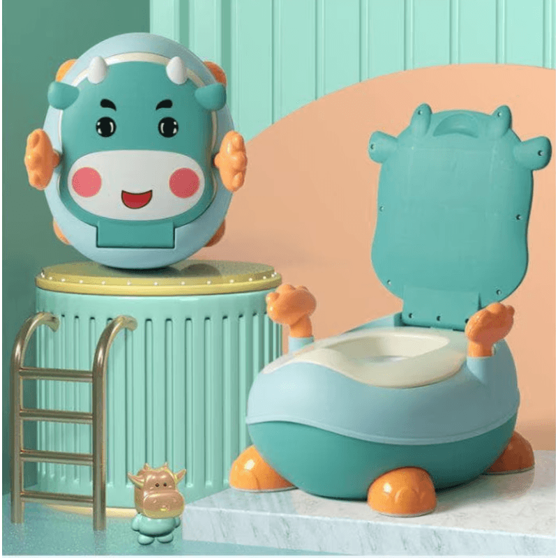 Jucarii, Copii si Bebe - Igiena si ingrijire - Baia bebelusului - Olite si reductoare WC - Olita Go Kart model vacuta cu capac si vas detasabil, turcuaz - Infinity.ro