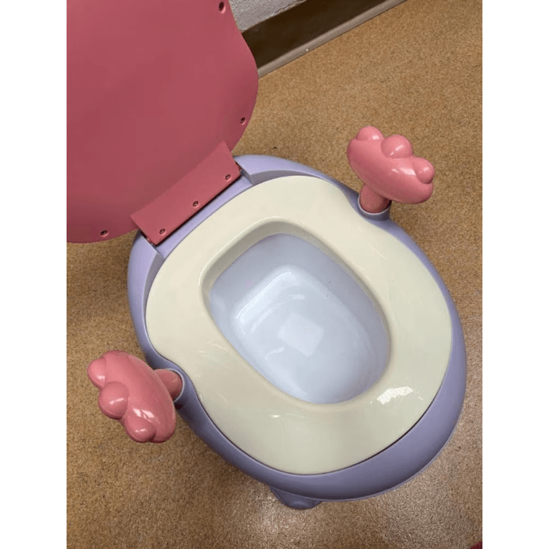 Jucarii, Copii si Bebe - Igiena si ingrijire - Baia bebelusului - Olite si reductoare WC - Olita Go Kart model vacuta cu capac si vas detasabil, roz - Infinity.ro