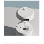 Electronice si Electrocasnice - Climatizare si sisteme de incalzire - Aparate filtrare aer - Umidificatoare - Umidificator cu Efect Antigravitational, Capacitate 800ml, Ceas Digital, Pulverizare fina si silentioasa – Alb - Infinity.ro