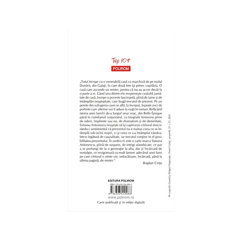 Carti si Birotica - Carti - Fictiune - In umbra ei, Simona Antonescu - Infinity.ro