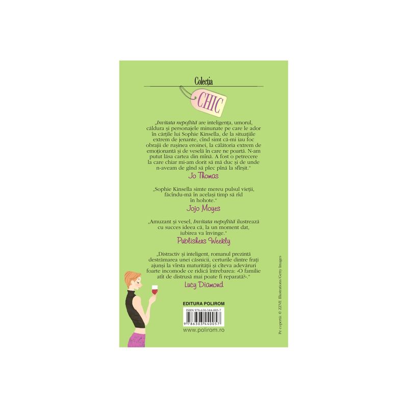 Carti si Birotica - Carti - Fictiune - Invitata nepoftita - Sophie Kinsella, editia 2024 - Infinity.ro