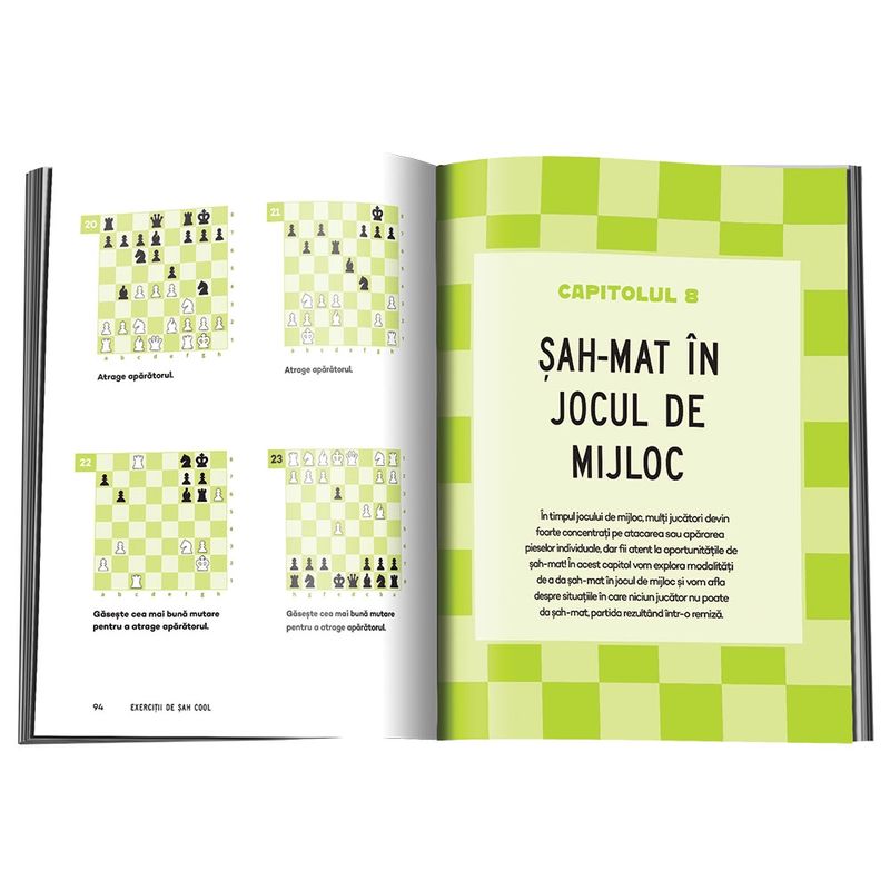 Carti si Birotica - Carti - Carti pentru copii - Activitati extracurriculare - Exercitii de sah COOL.Tactici si strategii ca sa-ti invingi adversarul - Infinity.ro