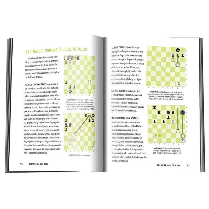 Carti si Birotica - Carti - Carti pentru copii - Activitati extracurriculare - Exercitii de sah COOL.Tactici si strategii ca sa-ti invingi adversarul - Infinity.ro
