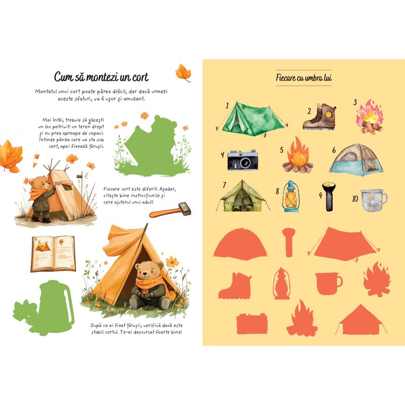 Carti si Birotica - Carti - Carti pentru copii - Activitati extracurriculare - Aventuri la camping - Activitati si abtibilduri - Infinity.ro