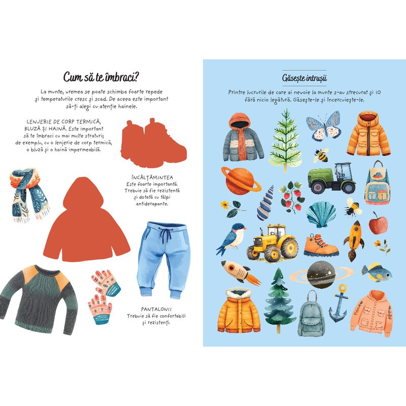 Carti si Birotica - Carti - Carti pentru copii - Activitati extracurriculare - Aventuri la munte - Activitati si abtibilduri - Infinity.ro