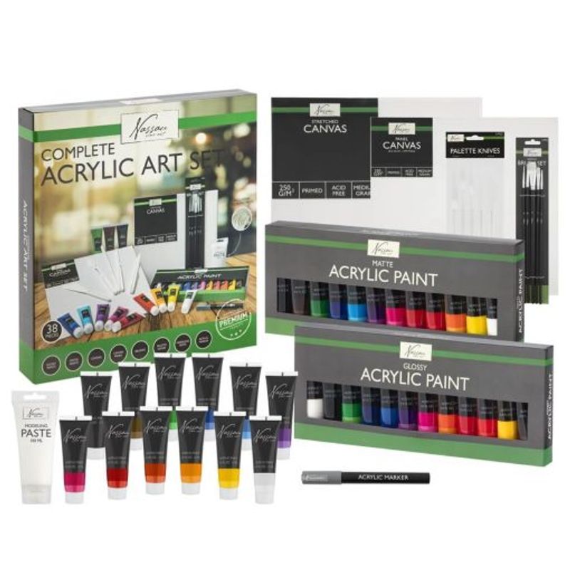 Jucarii, Copii si Bebe - Jucarii si jocuri - Jucarii & jocuri educative - Seturi pictura si desen - Set Craft 38 de accesorii, pentru pictura - Infinity.ro