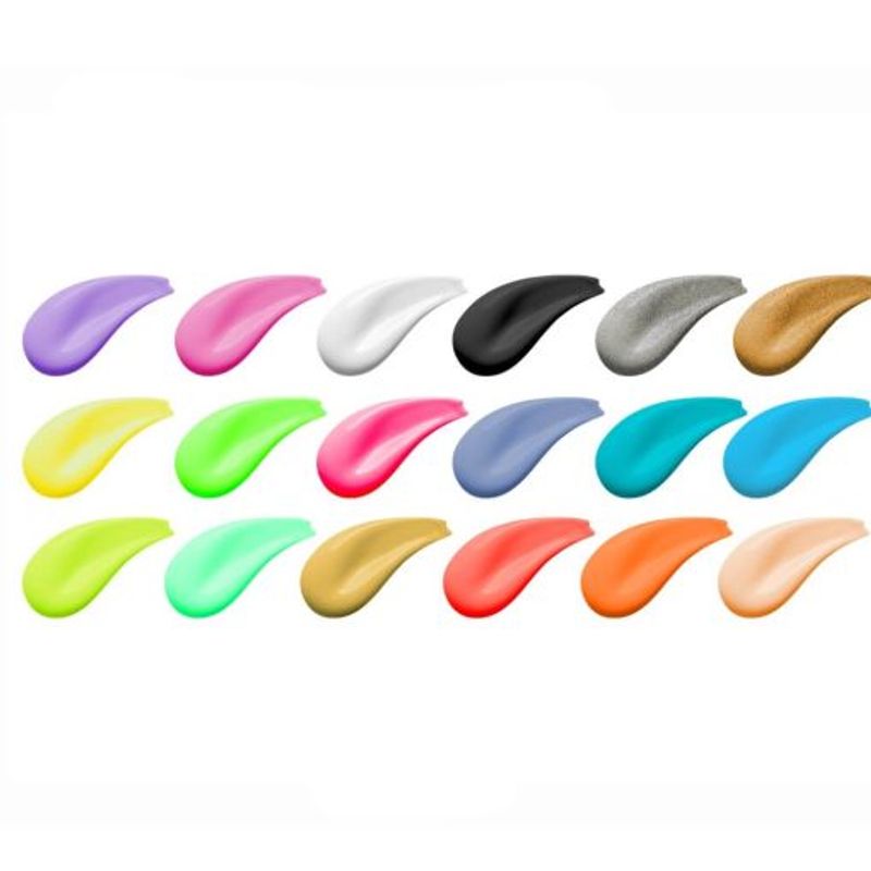 Carti si Birotica - Rechizite - Pictura si desen - Acuarele si culori - Set culori acrilice neon si metalice Nassau Fine Art 18 culorix36ml - Infinity.ro