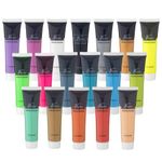 Carti si Birotica - Rechizite - Pictura si desen - Acuarele si culori - Set culori acrilice neon si metalice Nassau Fine Art 18 culorix36ml - Infinity.ro