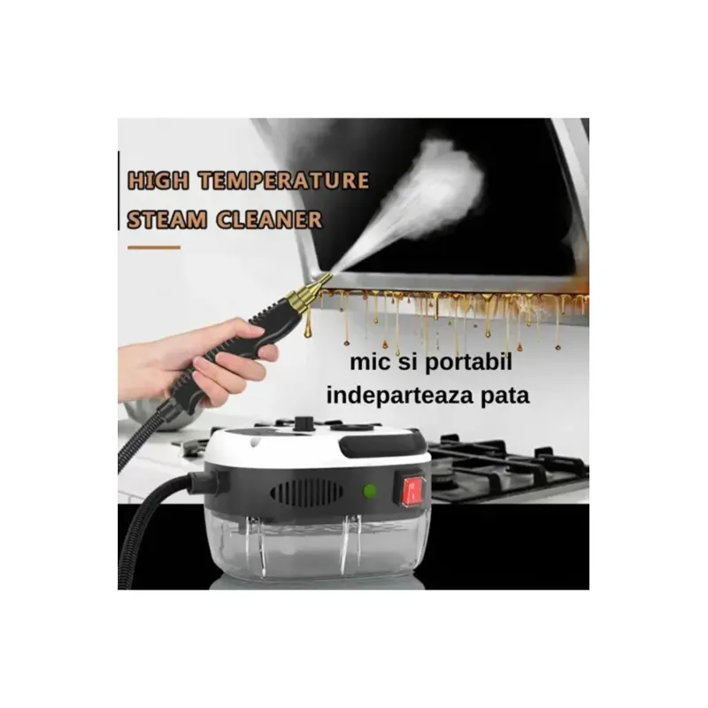 Electronice si Electrocasnice - Ingrijirea tesaturilor - Aparate de calcat cu aburi - Aparat Curatare cu Abur 2500W, Presiune 3 Bar, Perfect pentru Aragaz, Hota si Suprafete - Infinity.ro