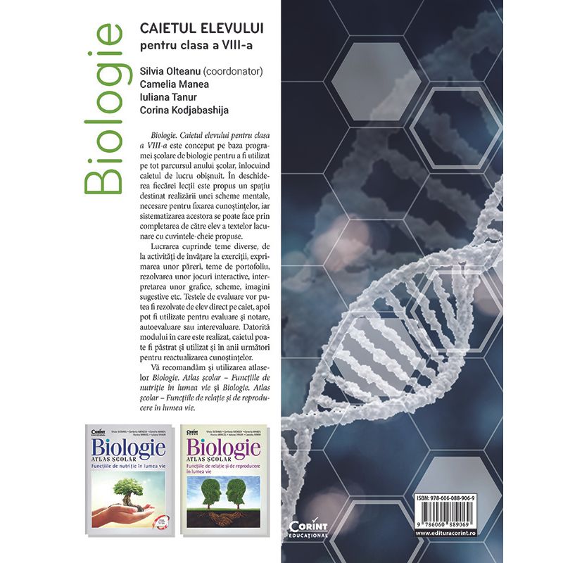 Carti si Birotica - Carti - Manuale si auxiliare scolare - Caiete speciale - Biologie. Caietul elevului pentru clasa a VIII-a - Infinity.ro