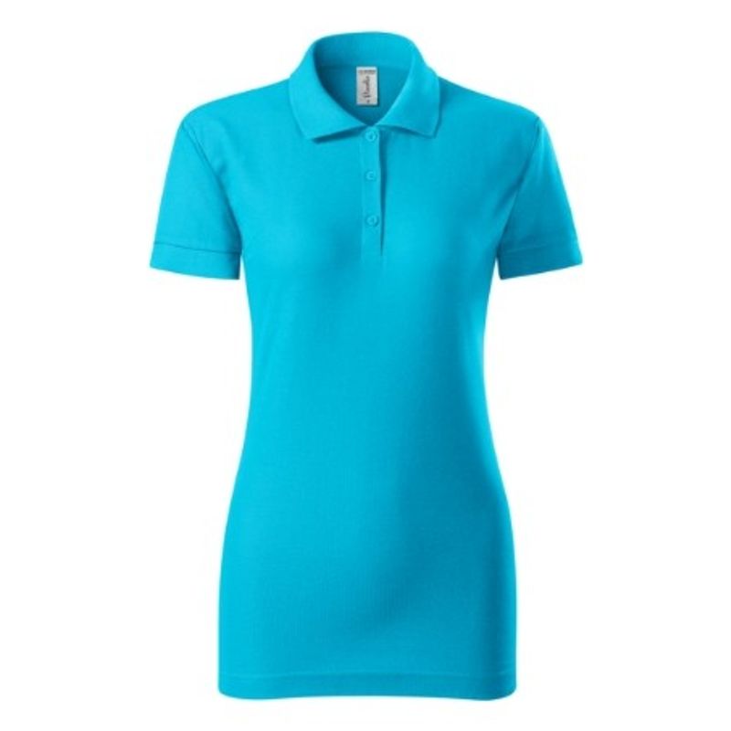 Fashion, accesorii si bijuterii - Femei - Imbracaminte femei - Tricouri si topuri femei - Tricou polo pentru dama, Joy P22, Malfini S Turcoaz - Infinity.ro