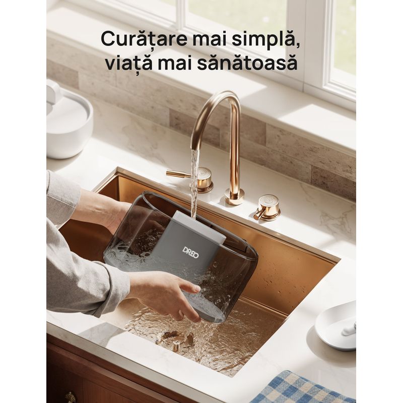 Electronice si Electrocasnice - Climatizare si sisteme de incalzire - Aparate filtrare aer - Umidificatoare - Umidificator Dreo 311S, Smart,Wifi, Rezervor 4L,Capacitate de umidificare 250 ml/h, Negru - Infinity.ro