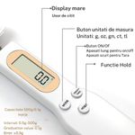 Electronice si Electrocasnice - Electrocasnice bucatarie - Mixere, tocatoare & roboti de bucatarie - Cantare de bucatarie - Cantar lingura MRG M500, 500g, Precizie 0.1g, TARA, LCD, Hold, Alb - Infinity.ro