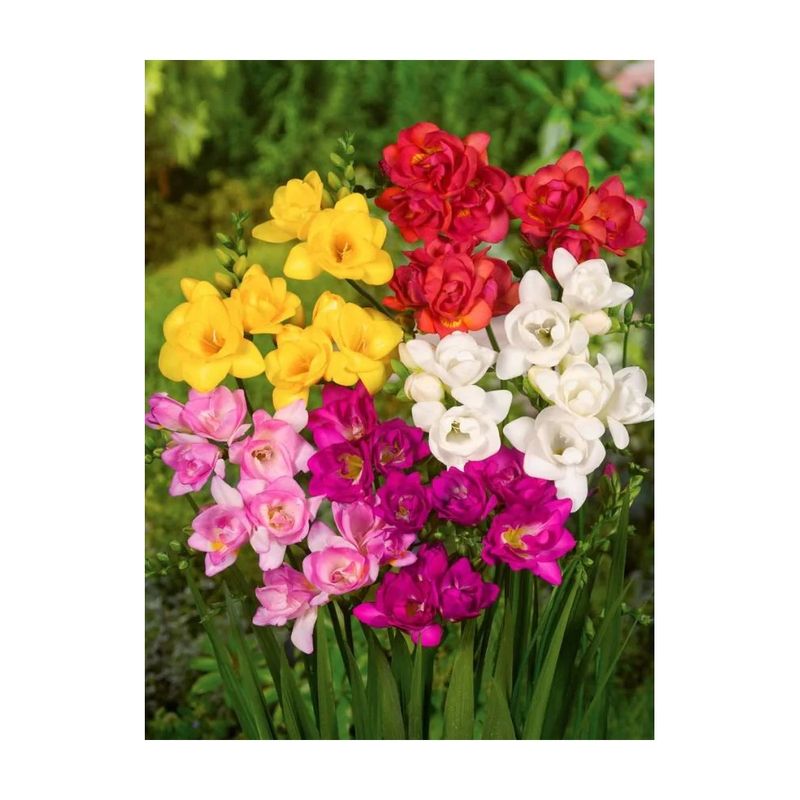 Casa si Gradina - Gradinarit si plante - Plante si ghivece - Bulbi, seminte si rasaduri - Bulbi Freesia Double Mixed, Frezia dubla mix, 10 bulbi, 5/6 N - Infinity.ro