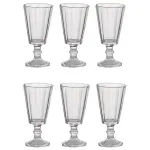 Casa si Gradina - Bucatarie si vesela - Cani si pahare - Pahare - Set 6 Pahare Vinal Aperitiv din sticla, cu model si picior ABYZ, Capacitate 61ml - Infinity.ro